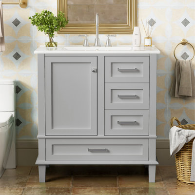 Meuble-lavabo moderne avec rangement spacieux et matériaux de qualité supérieure