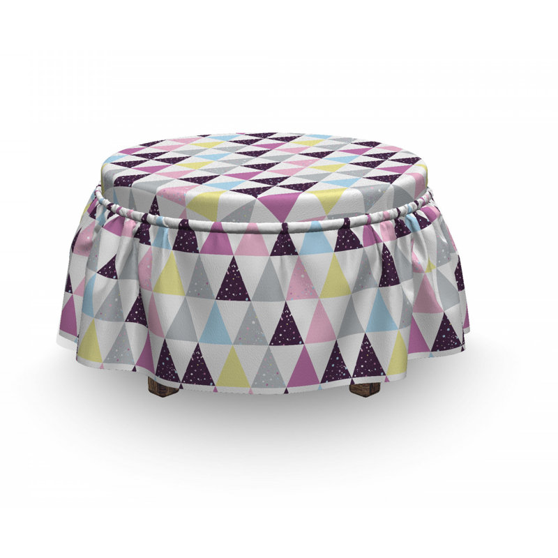 Housse pour repose-pieds mosaïque hipster