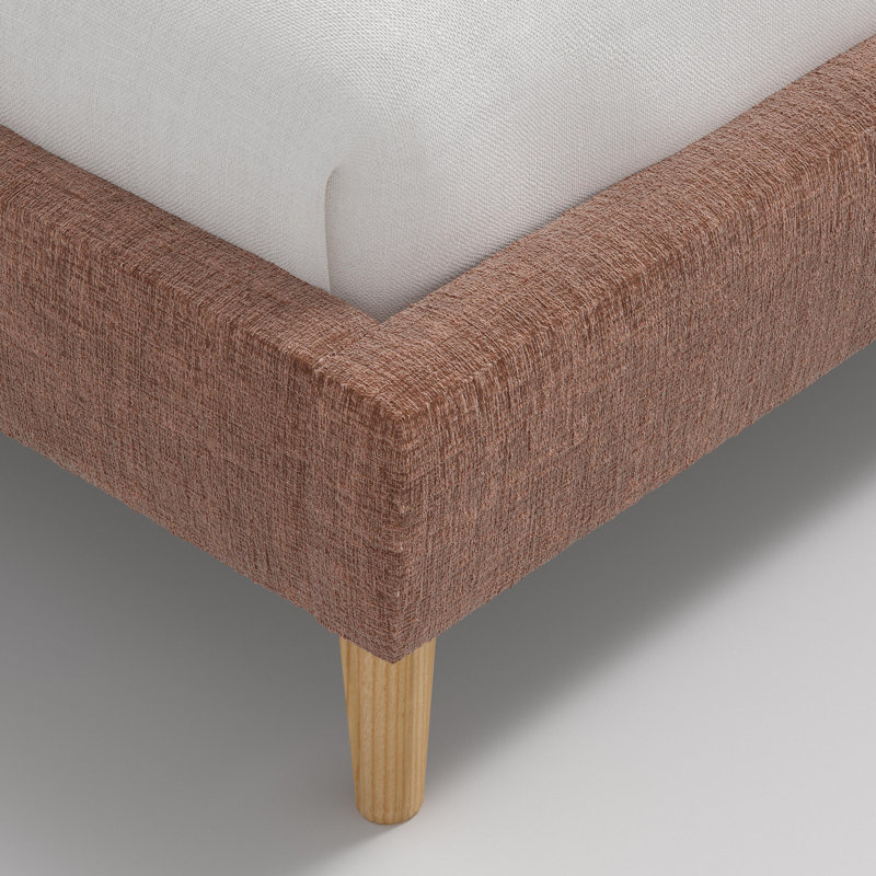 Lit plateforme Heylen Avery, Rouge, Simple