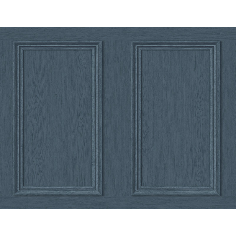 The Sojourn Wood & Shiplap Vinyl Peel & Stick Wallpaper Roll, Denim Blue