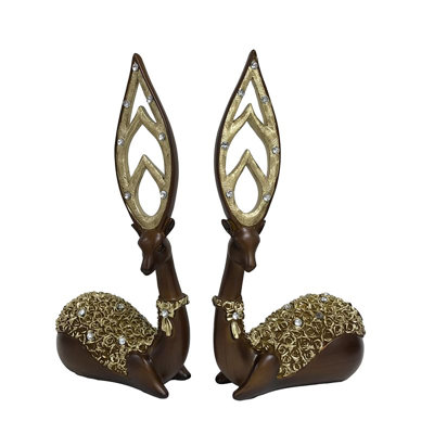 Paire de cerfs abstraits de Lorca