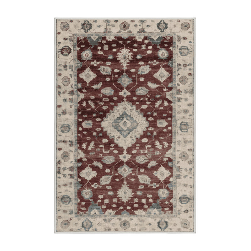 Machine Washable Overdyed Beige Area Rug, Rectangle 2' x 3'