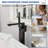 Single Handle Floor Mounted Tub Faucet Mattle Black