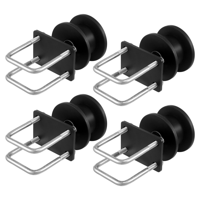 Sliding Gate Kit w/ H-Shaped Groove 4 Track Wheels for Cantilever