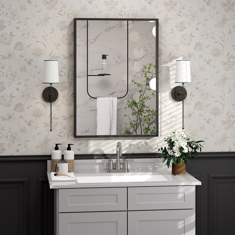 Miroir de salle de bain mural, 28 po x 20 po