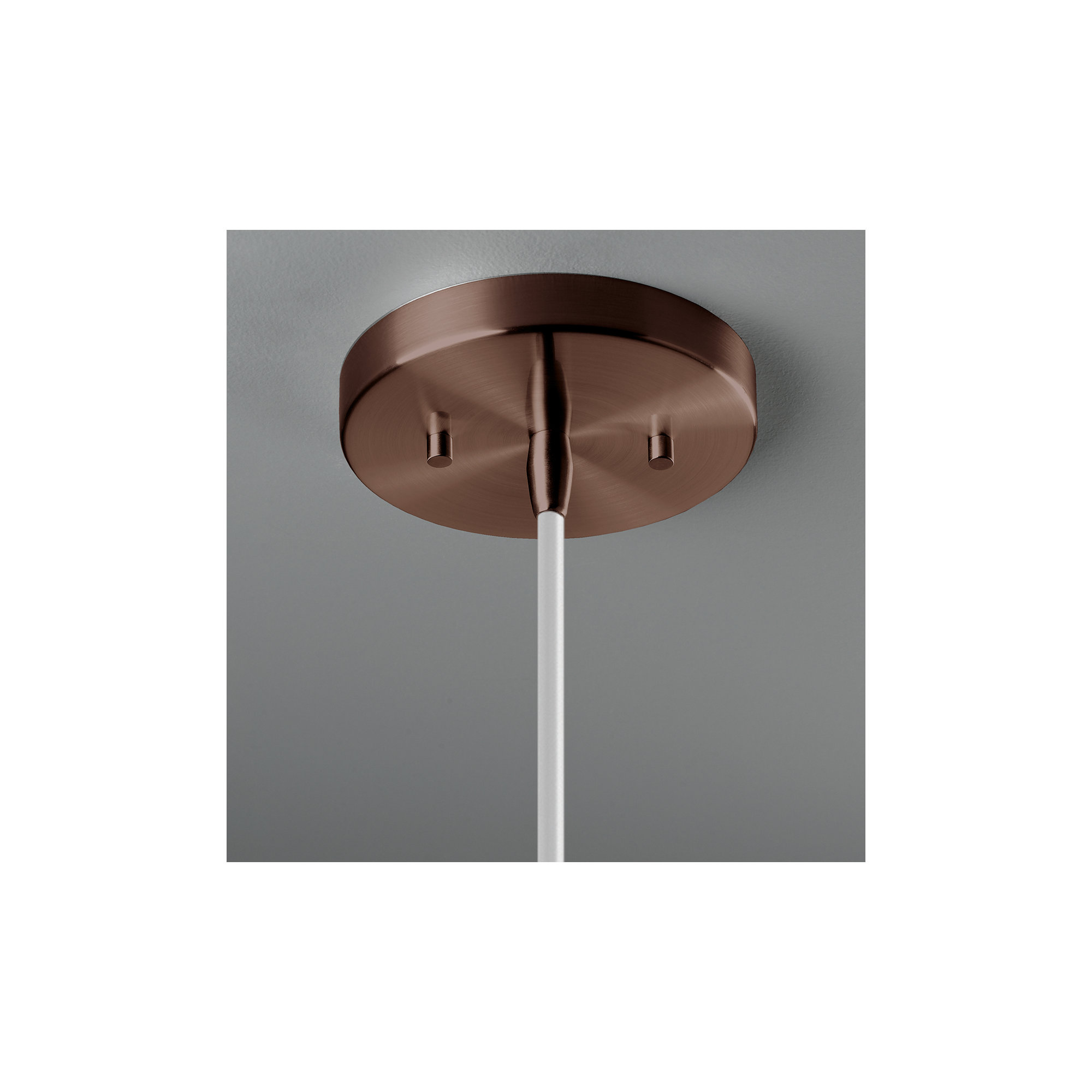 Leni Single Light Ceramic Dimmable Pendant, Antique Copper, Dark Bronze