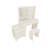 Led Lighted White Beauty Vanity With Mirror, Storage Compartments, And Stool, Material, 54.97 In Depth, 15.33 Width Makeup Drawers, Ergonomic In Small Bathrooms, , 105.15 Lb
