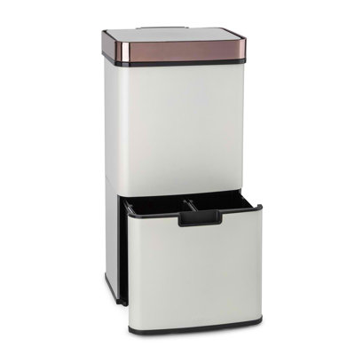 Steel Touch Top Rubbish Bin - 72L