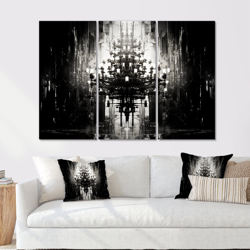 Ensemble d'art mural Bilel, Toile tendue, H 40 po x l 60 po x P 1 po