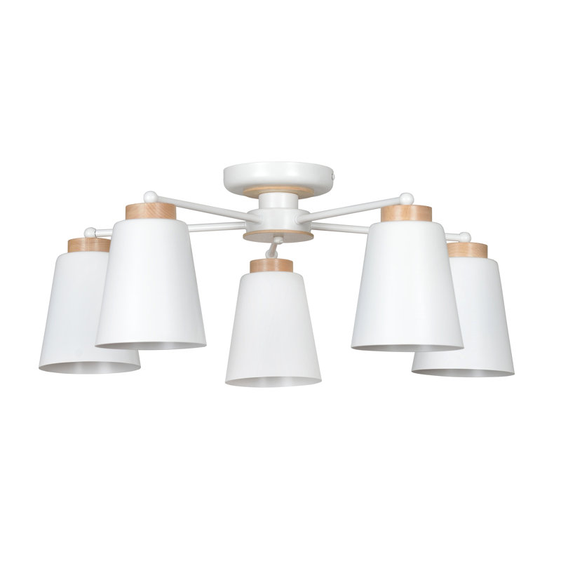 Neville Semi Flush Mount, White