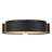Meastro 1-light  Black With Brass Accent Integrated Led Flush Mount-2091883260