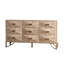 Commode 3 tiroirs, commodes et commodes modernes, meuble télé, commode en bois clair pour chambre à coucher, salon, couloir