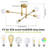 Siva 4 - Light 25.2'' Dimmable Sputnik Sphere Chandelier Cylinder Flush Mount-574956031-543454253