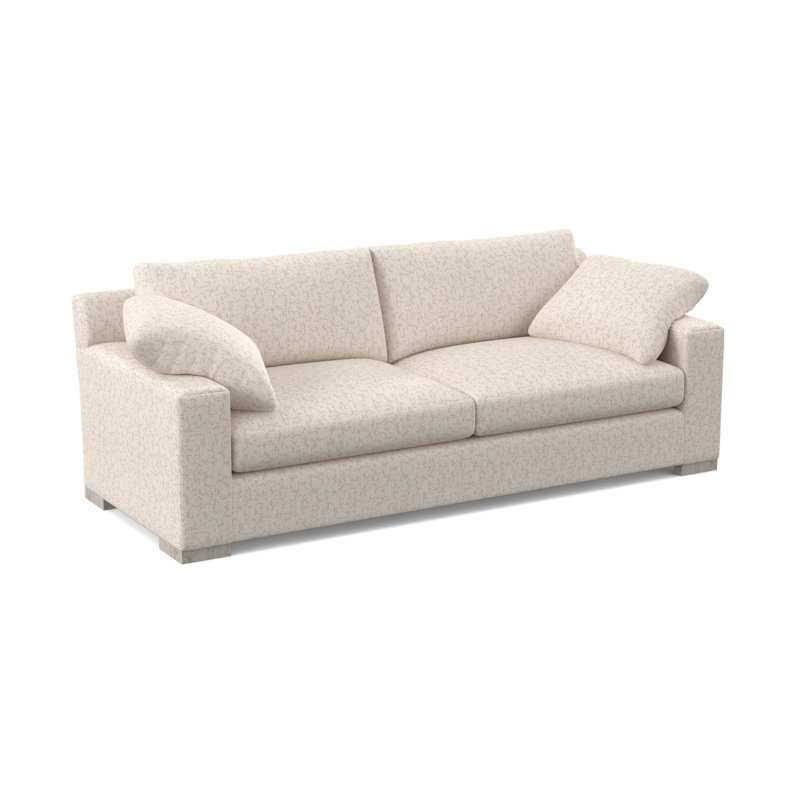 Morgan Sofa, Bisque, White Caps Fog Viscose