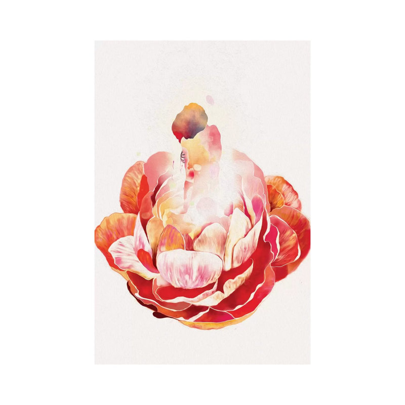 A Peaceful Soul by Pride Nyasha - Painting on Canvas, 30.48cm H x 20.32cm W x 1.91cm D, Wrapped Canvas