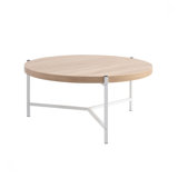 Karelle Round Coffee Table with Metal Legs