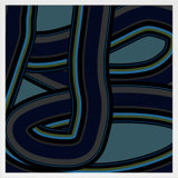 Stone Blue Twist Print by Jacques Pilon
