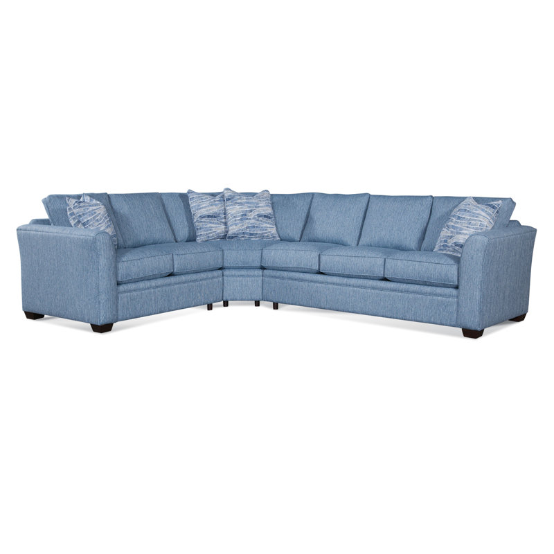 Bridgeport Sectional, Right Hand Facing, Basic Navy; 0317-61, Havana
