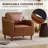 32" W Modern Soft Faux Leather Chair-1919748658