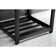 Kingston Brass Quadras 25-Inch Ceramic Console Sink with Stainless Steel Base and Shelf
