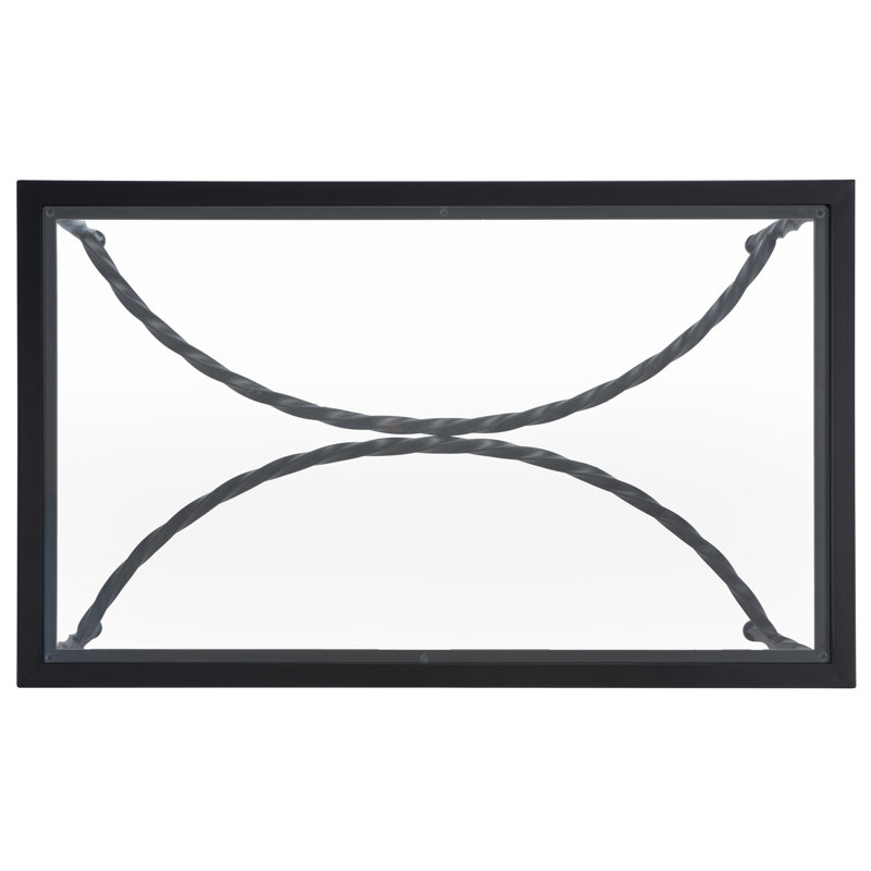 Vera Glass Cocktail Table, Black