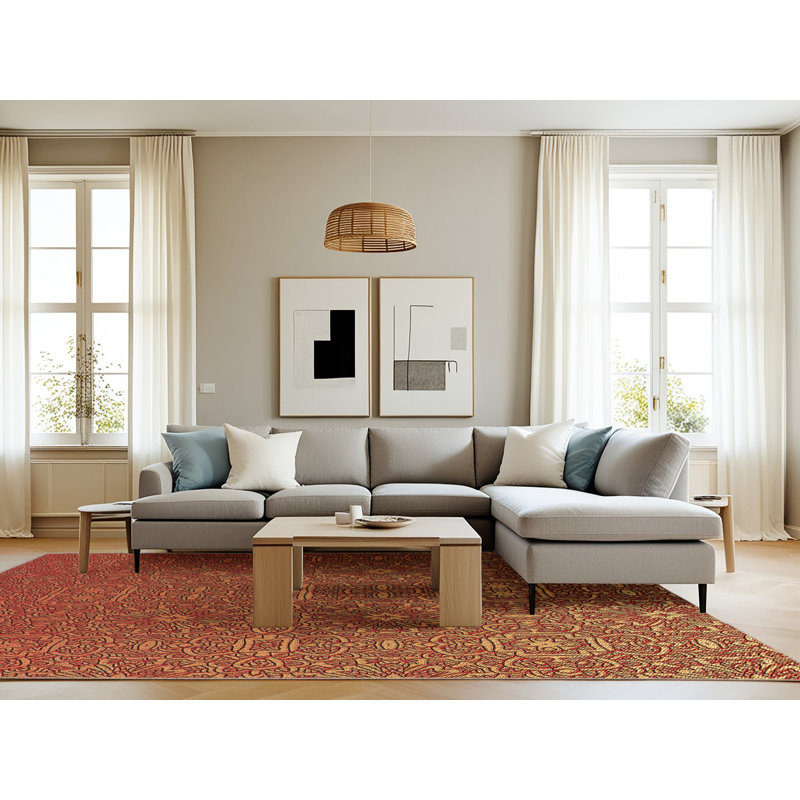 Floral Indoor Rug, Rectangle 8' x 10'