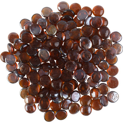 Kortlynn 10lbs Fire Pit Glass Rocks - 3/4-Inch Glass Marbles