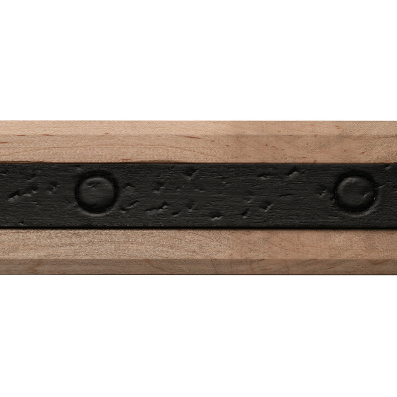 2.5'' Unfinished Maple Wood Baseboard with Rustic Accents