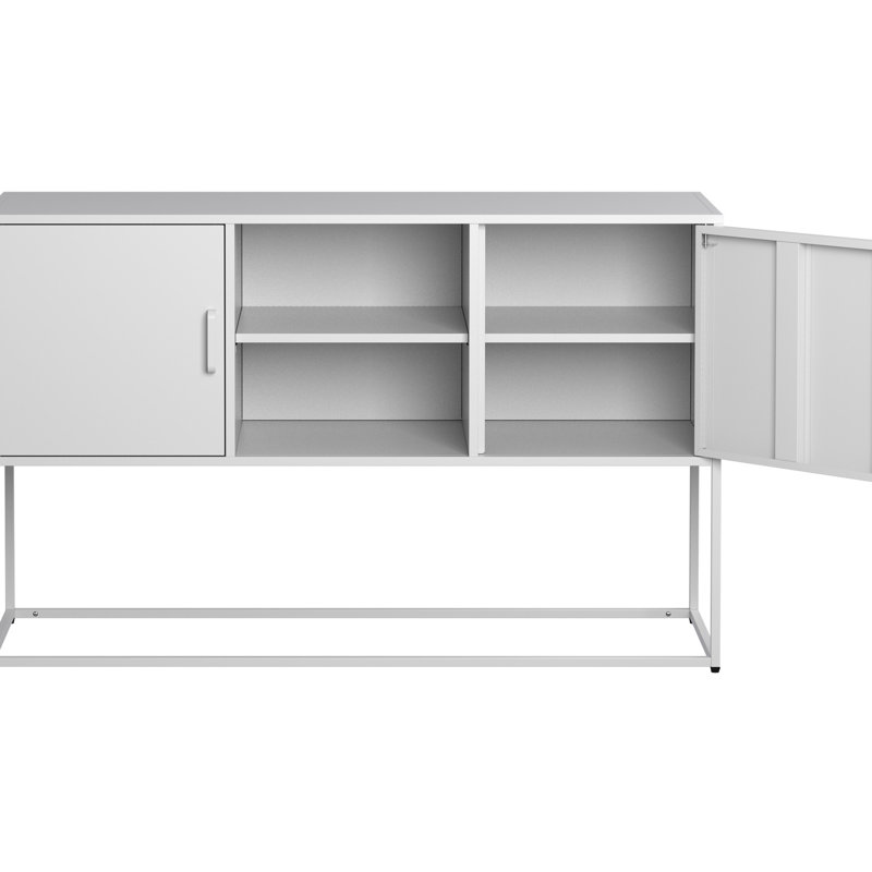 Armoire de rangement moderne avec protection contre les égratignures, conception spacieuse pour l'électronique, structure en métal robuste, fermeture magnétique silencieuse, n'importe quelle pièce