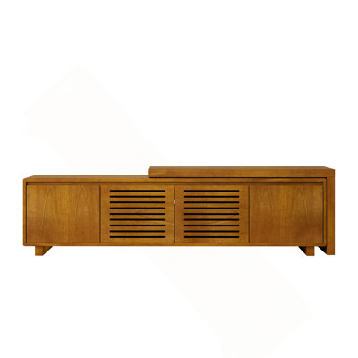 Meuble télé Mid-Century moderne pour téléviseur de 75 po ou moins