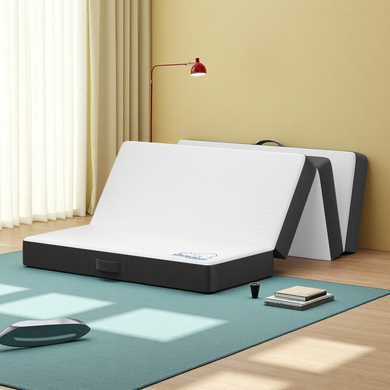 Folding Mattress with Washable Cover, 4 Fold Mattress Easy Storage, Double, 20cm