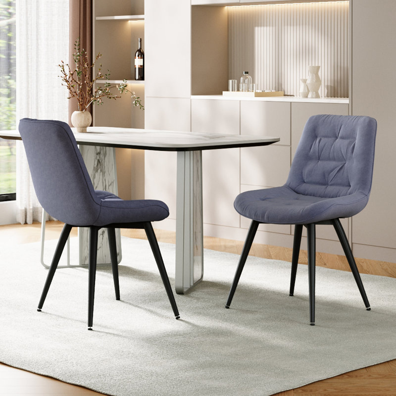Small teddy velvet dining chair, Grey
