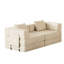 Canapé-lit convertible de 72,4 pouces, canapé en velours côtelé avec deux poches de rangement latérales et deux coussins, canapé-lit pliant confortable pour le salon, la chambre à coucher et le bureau, canapé moquette.-729831857