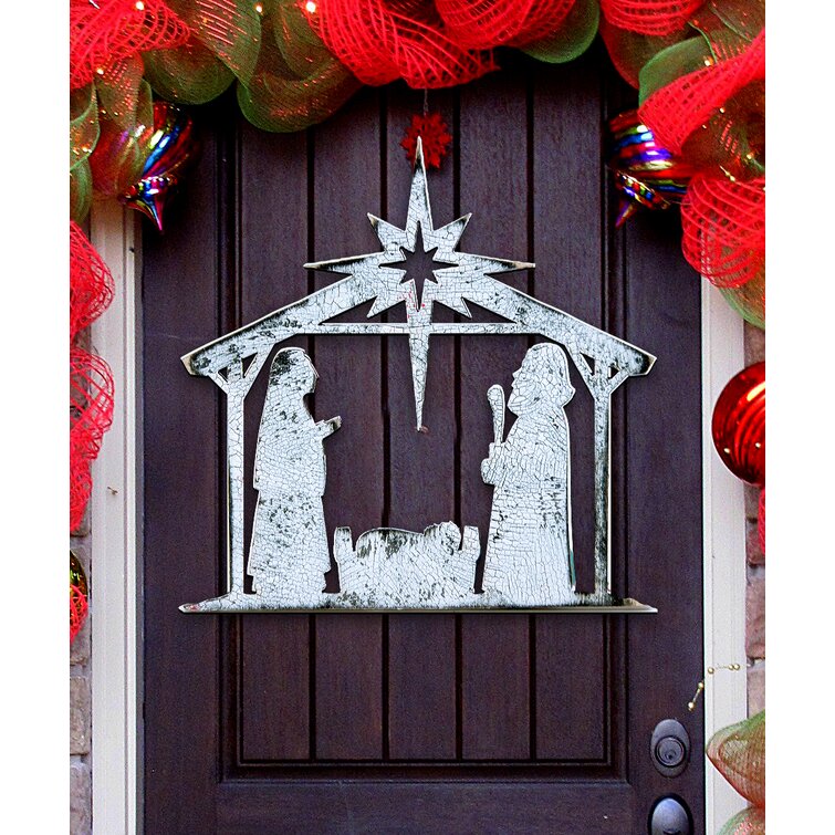 Christmas Decorations - Christmas Wreaths for Front Door - 16 inch Cardinal Decor for Holiday Farmhouse Home Wall Window Indoor Outdoor Outside The HO