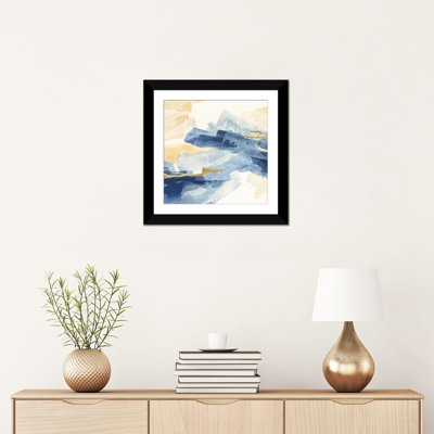 « i », reproduction d’art sur toile tendue Gilded Indigo