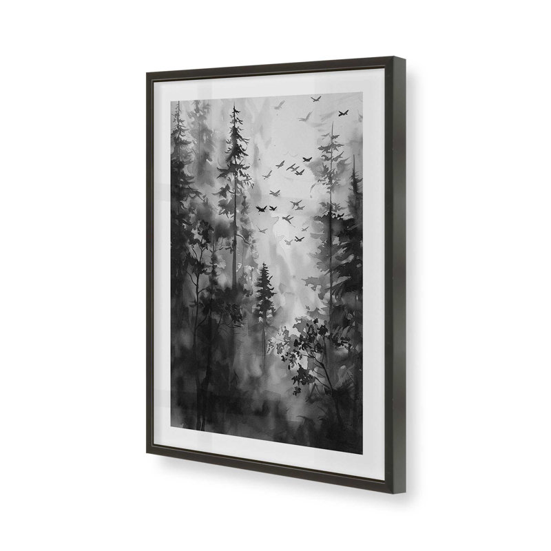 Forest Canopy Print, Satin Black Framed, 15" H x 12" W