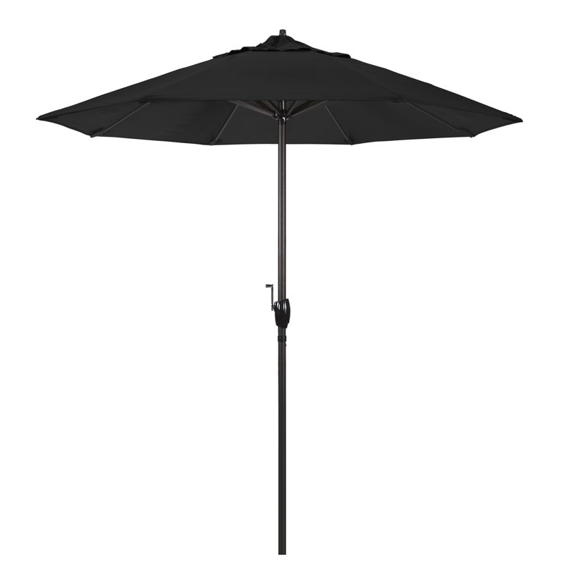 Parasol de marché 7,5 pi Nunez, Tissu performance noir