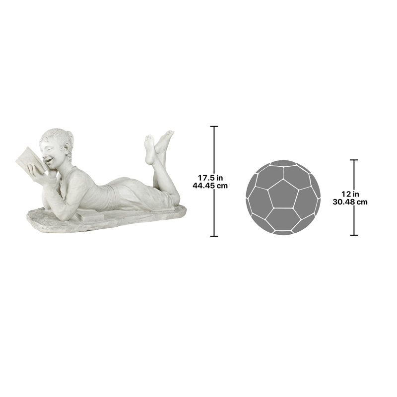 Statue de jardin glenda the reading fille