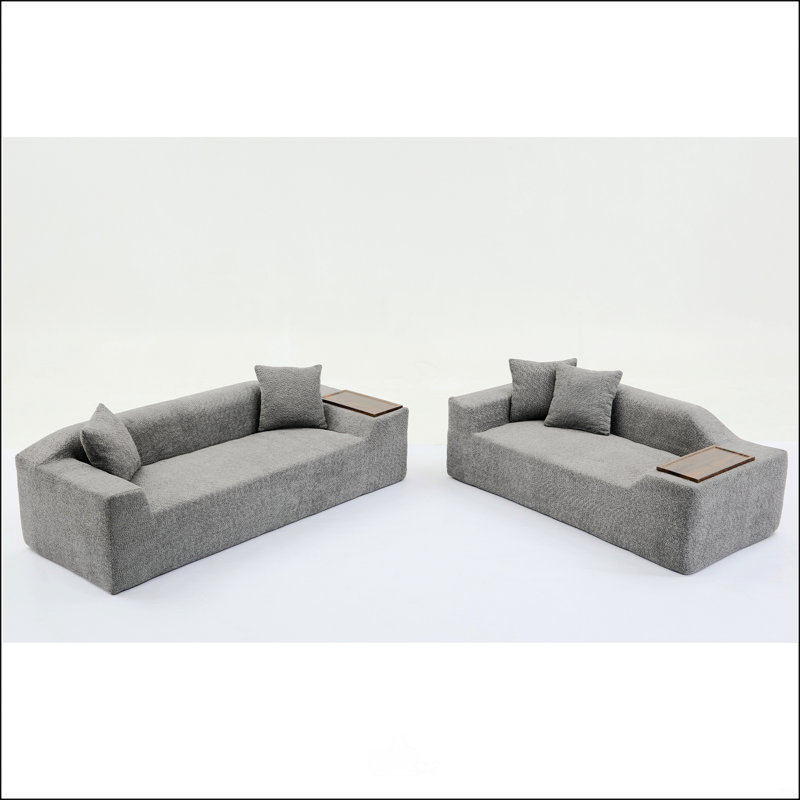 Ensemble de canapé 2 pièces Boucle Cloud, Gris