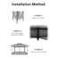 6 Ft. W x 6 Ft. D Steel Soft-top Patio Gazebo