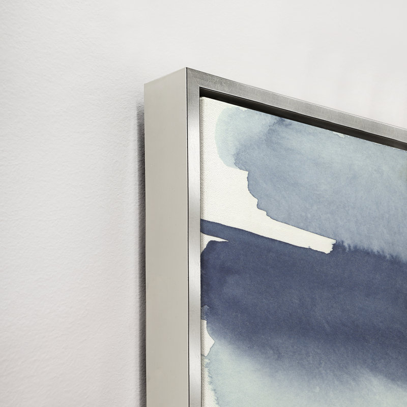 Layered Water II Print by Janice Sadler, 59.5" H x 41.5" W x 1.5" D, Glass Coat