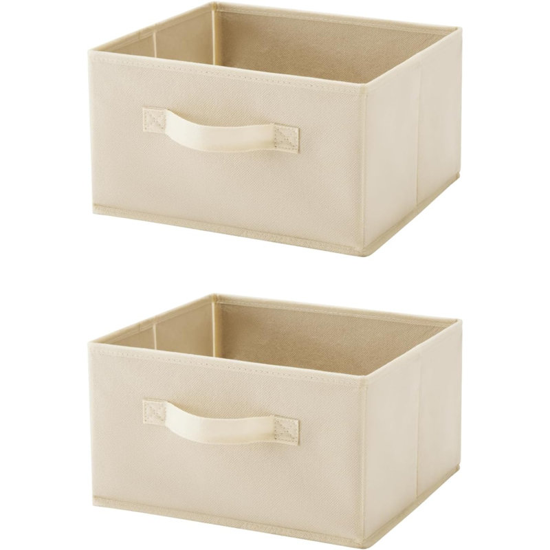 6 Tier Shelf Hanging Closet Organizer, Closet Hanging Shelf With 2 Sturdy Hooks For Storage, Foldable, Beige