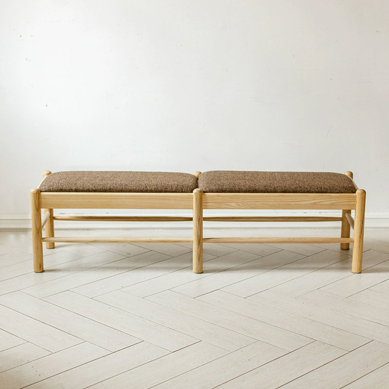 Banc en bois massif Modern Luxury, Marron foncé