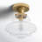 Marah 1-Light Ceiling Light in Natural Brass-1969219230
