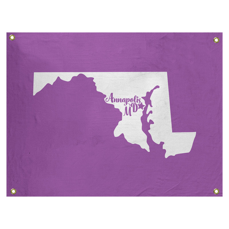 Tapisserie murale maryland annapolis, H 26 po x l 36 po, Violet