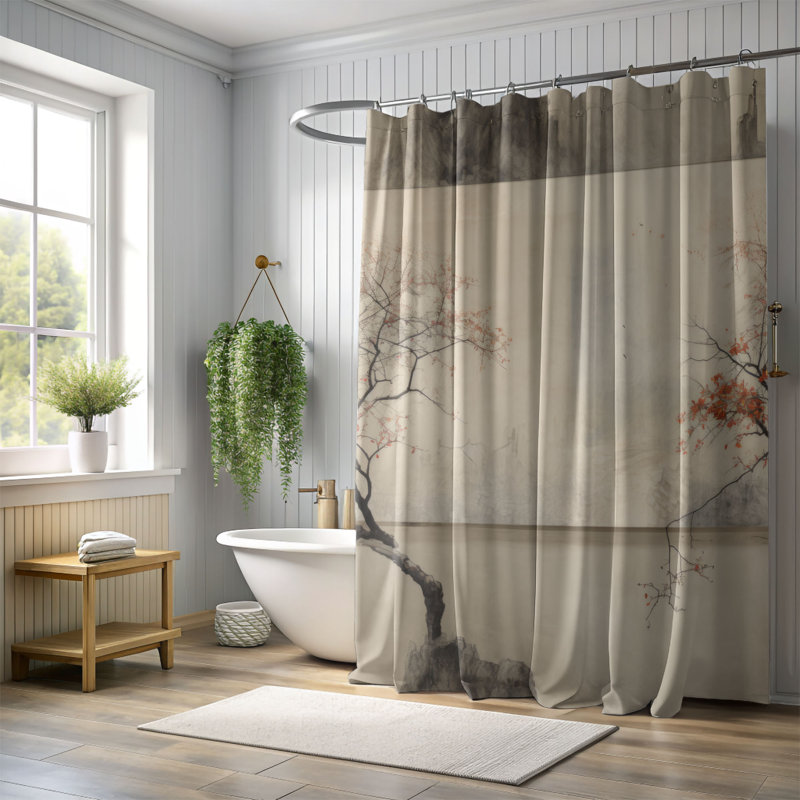 Rideau de douche Vintage Premium, H 74 po x l 71 po