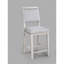 Mobilier de salle à manger en bois massif de 2 po avec revêtement gris clair et gris