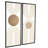 Ilianie Wooden Layered Arch Geometric Cream Wall Decor with Gold Circle Accents Set
