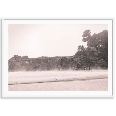 Mendocino Surfers Print by Carly Tabak
