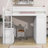 Kaylor Wood Loft Bed with Wardrobes, Desk and 2 Drawers-224846517-224846519